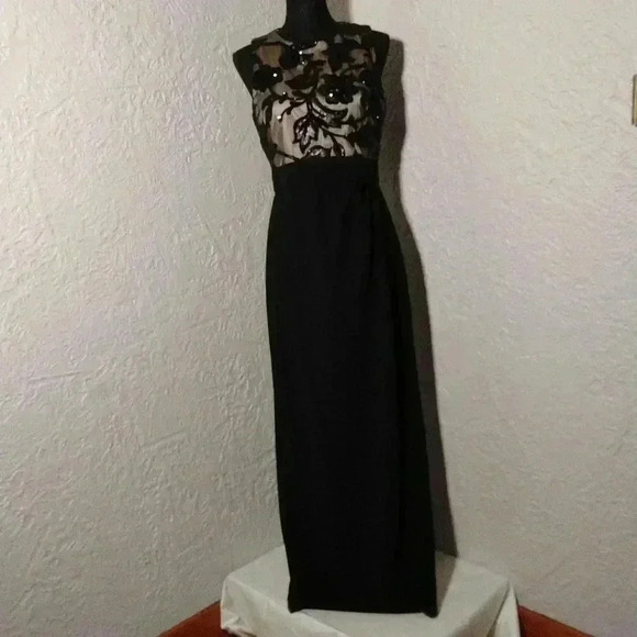 Vince camuto sequin crepe column Gown. - Picture 5 of 16